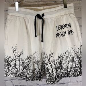 Juice Wrld 999 Legends Never Die White Treeline Limited Streetwear Shorts M